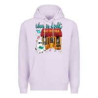 Lilac when in doubt go to the bookstore Premium Hoodie - Artiststas
