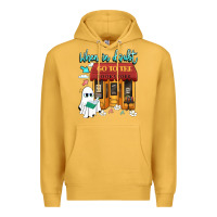 Mustard when in doubt go to the bookstore Premium Hoodie - Artiststas