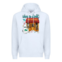 White when in doubt go to the bookstore Premium Hoodie - Artiststas