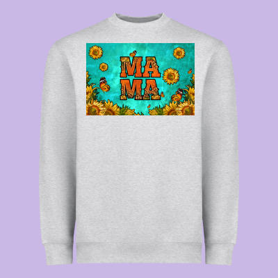Sunflowers Mama Skinny Metal Can Holder Heavyweight Sweatshirt Designed By Hra Design Shop
