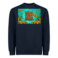 Navy sunflowers mama skinny metal can holder Heavyweight Sweatshirt - HRA Design Shop