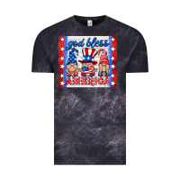 Cloud Black god bless America gnomes Vintage Tee - HRA Design Shop
