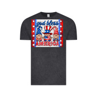 Vintage Black god bless America gnomes Vintage Tee - HRA Design Shop
