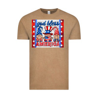 Vintage Coffee god bless America gnomes Vintage Tee - HRA Design Shop