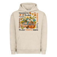 Pigment French Oak Thankful Urban Hoodie - texasbilliewilder