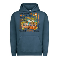Pigment Midnight Navy Thankful Urban Hoodie - texasbilliewilder