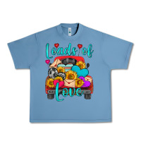 Pebble Blue loads of love with truck Urban Heavy Tee - HRA Design Shop