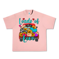 Salmon loads of love with truck Urban Heavy Tee - HRA Design Shop