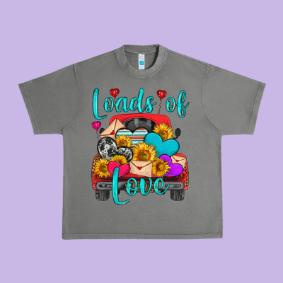 Loads Of Love With Truck Urban Heavy Tee Designed By Hra Design Shop