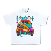 White loads of love with truck Urban Heavy Tee - HRA Design Shop