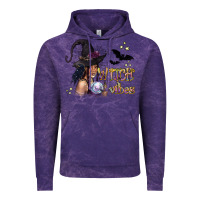 Cloud Purple Black Witch Vibes Vintage Hoodie - texasbilliewilder
