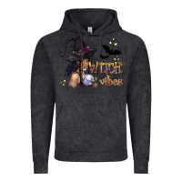 Black Witch Vibes Vintage Hoodie | Teevron