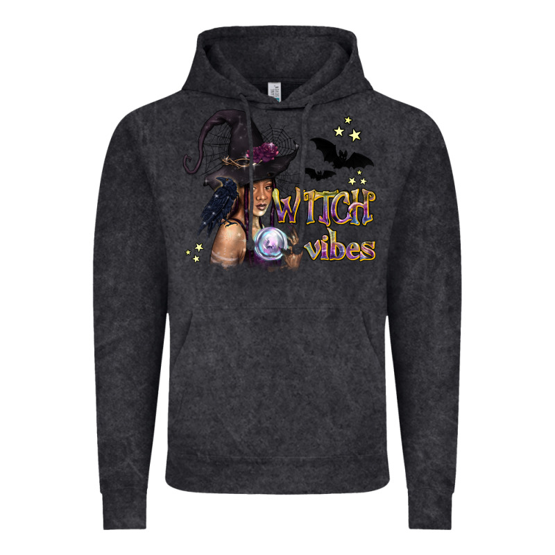 Black Witch Vibes Vintage Hoodie by texasbilliewilder | Teevron