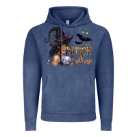 Vintage Denim Black Witch Vibes Vintage Hoodie - texasbilliewilder