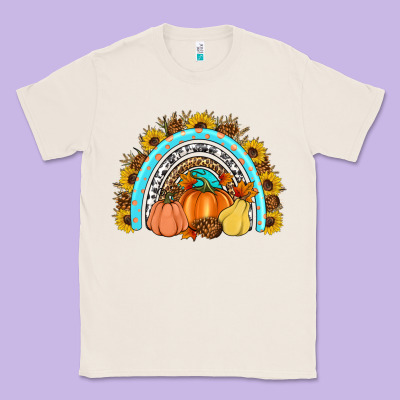 Fall Rainbow Classic Tee Designed By Artiststas