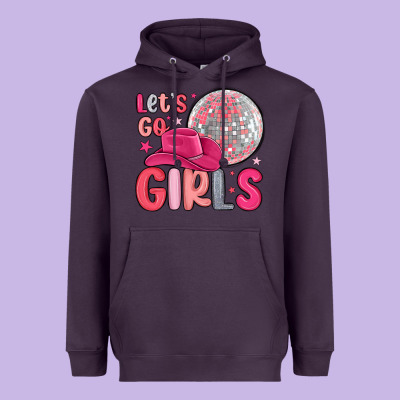 Let S Go Girls Heavyweight Hoodie Designed By Maliassmallbusiness