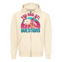 Sandshell you axolotl questions 80's retro sunset Zipper Hoodie - Jasminsmagicworld
