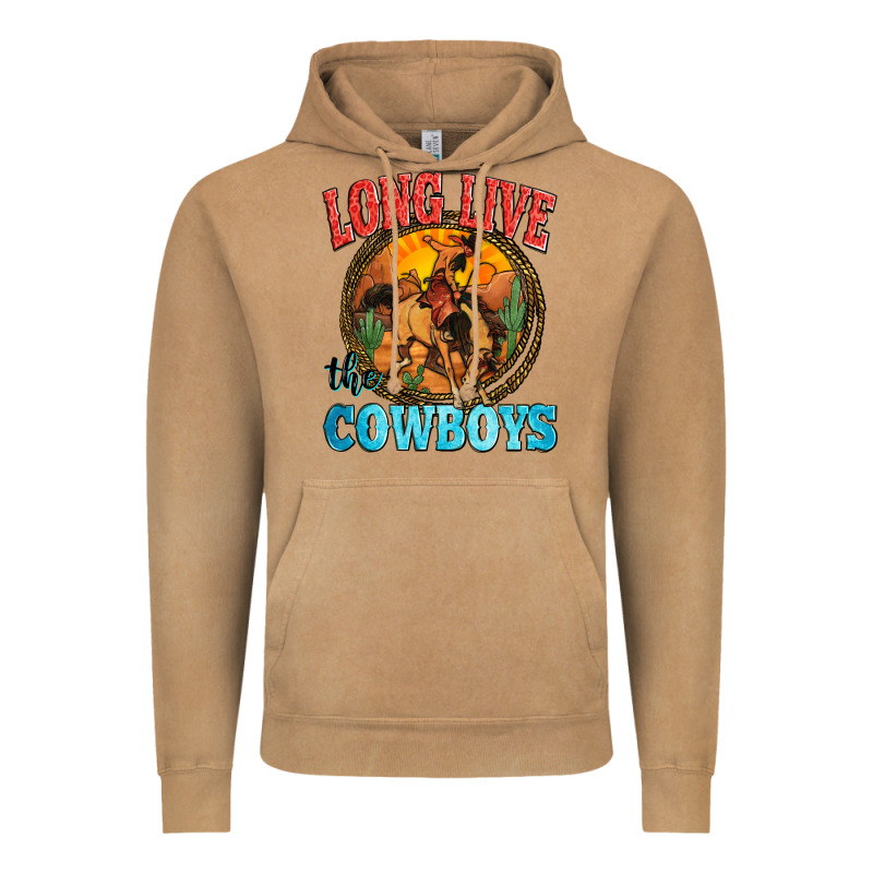 Long Live The Cowboys Vintage Hoodie by Zillion Design Studio | Teevron
