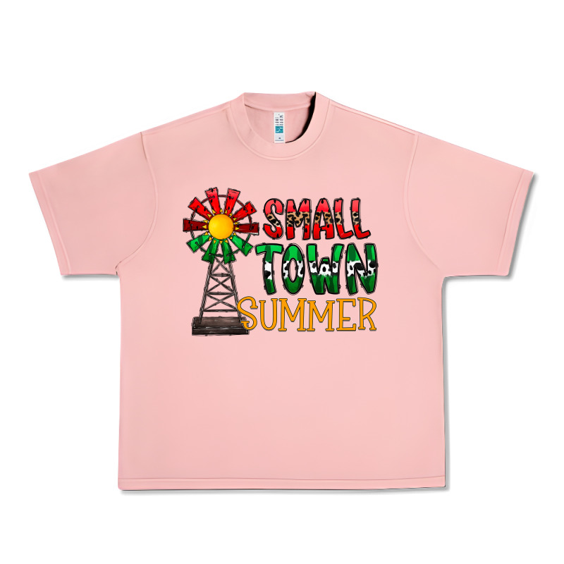 Small Town Summer Urban Heavy Tee by CowhideDigitalArt | Teevron