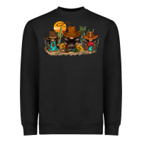 Black western gnomies Heavyweight Sweatshirt - FaDigitalArtStudio