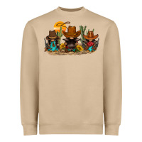 Mushroom western gnomies Heavyweight Sweatshirt - FaDigitalArtStudio