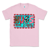 Bubblegum Pink hugs and kisses Classic Tee - JahusDesignShop
