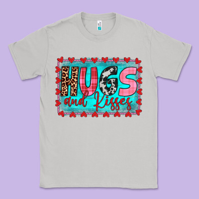 Hugs And Kisses Classic Tee Designed By Jahusdesignshop