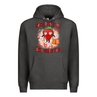 Charcoal Heather hang on,let me girl math this Premium Hoodie - Artiststas