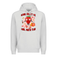 Dove Grey hang on,let me girl math this Premium Hoodie - Artiststas