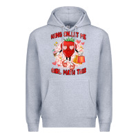 Heather Grey hang on,let me girl math this Premium Hoodie - Artiststas