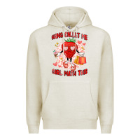 Oatmeal Heather hang on,let me girl math this Premium Hoodie - Artiststas
