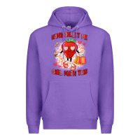 Purple hang on,let me girl math this Premium Hoodie - Artiststas