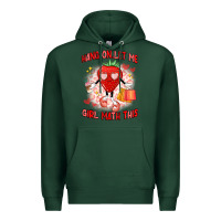 Sports Green hang on,let me girl math this Premium Hoodie - Artiststas