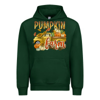 Forest Green Pumpkin farm with truck Urban Hoodie - texasbilliewilder