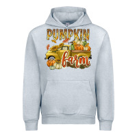 Heather Grey Pumpkin farm with truck Urban Hoodie - texasbilliewilder