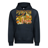 Navy Pumpkin farm with truck Urban Hoodie - texasbilliewilder