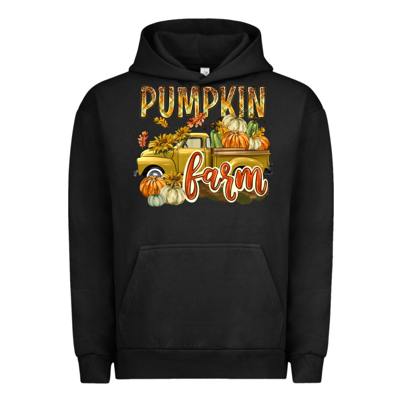 Pumpkin Farm With Truck Urban Hoodie by texasbilliewilder | Teevron