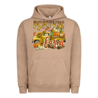Pigment Burro Pumpkin farm with truck Urban Hoodie - texasbilliewilder