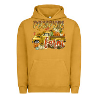 Pigment Peanut Butter Pumpkin farm with truck Urban Hoodie - texasbilliewilder