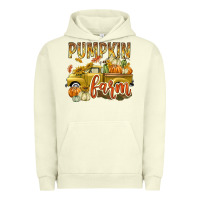 Pigment Pistachio Pumpkin farm with truck Urban Hoodie - texasbilliewilder