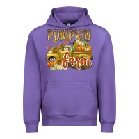 Tulip Pumpkin farm with truck Urban Hoodie - texasbilliewilder