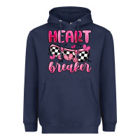 Navy heart breaker Heavyweight Hoodie - MaliasSmallBusiness