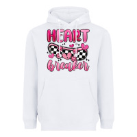 White heart breaker Heavyweight Hoodie - MaliasSmallBusiness