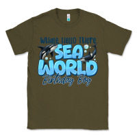 Army Green Whale Hello There Sea World Birthday Boy Classic Tee - CowhideDigitalArt
