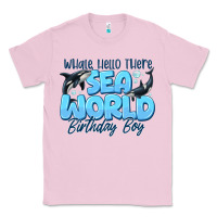 Bubblegum Pink Whale Hello There Sea World Birthday Boy Classic Tee - CowhideDigitalArt