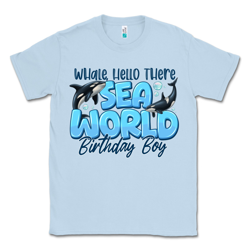 Whale Hello There Sea World Birthday Boy Classic Tee by CowhideDigitalArt | Teevron