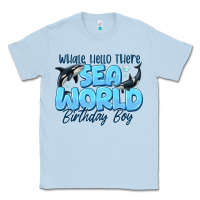 Dusty Blue Whale Hello There Sea World Birthday Boy Classic Tee - CowhideDigitalArt