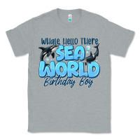 Heather Grey Whale Hello There Sea World Birthday Boy Classic Tee - CowhideDigitalArt