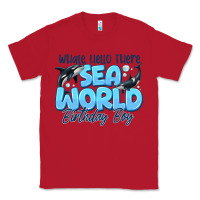 Red Whale Hello There Sea World Birthday Boy Classic Tee - CowhideDigitalArt