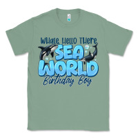 Sage Whale Hello There Sea World Birthday Boy Classic Tee - CowhideDigitalArt
